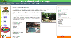 Desktop Screenshot of geminibackpackers.co.za