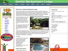 Tablet Screenshot of geminibackpackers.co.za